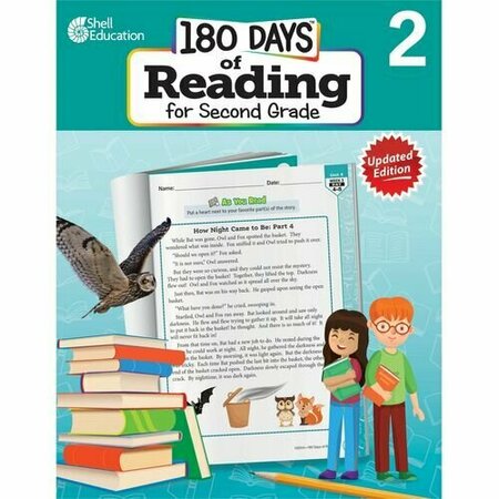 SHELL EDUCATION TEACHER CREATED MATERIALS Workbook, 180 Days, Reading, 2nd Edition, 2nd Grade SHL135044